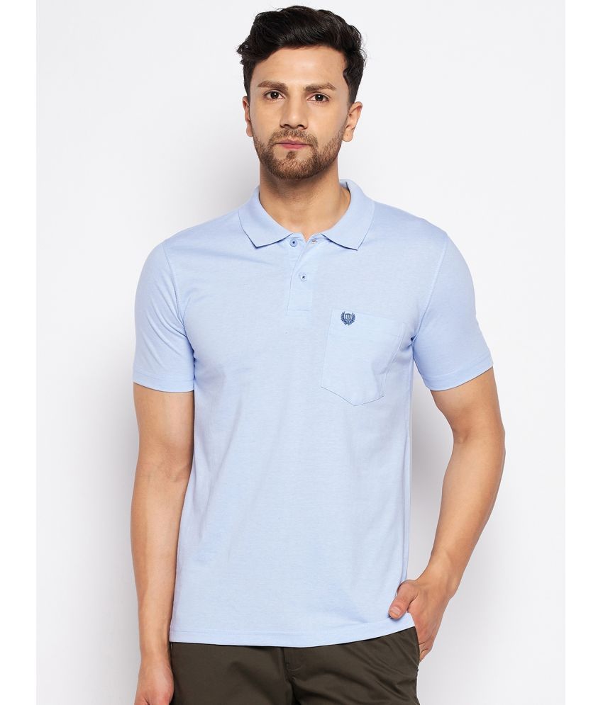     			Duke - Blue Cotton Blend Regular Fit Men's Polo T Shirt ( Pack of 1 )