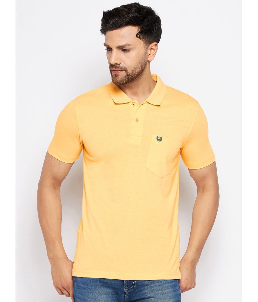     			Duke - Yellow Cotton Blend Regular Fit Men's Polo T Shirt ( Pack of 1 )