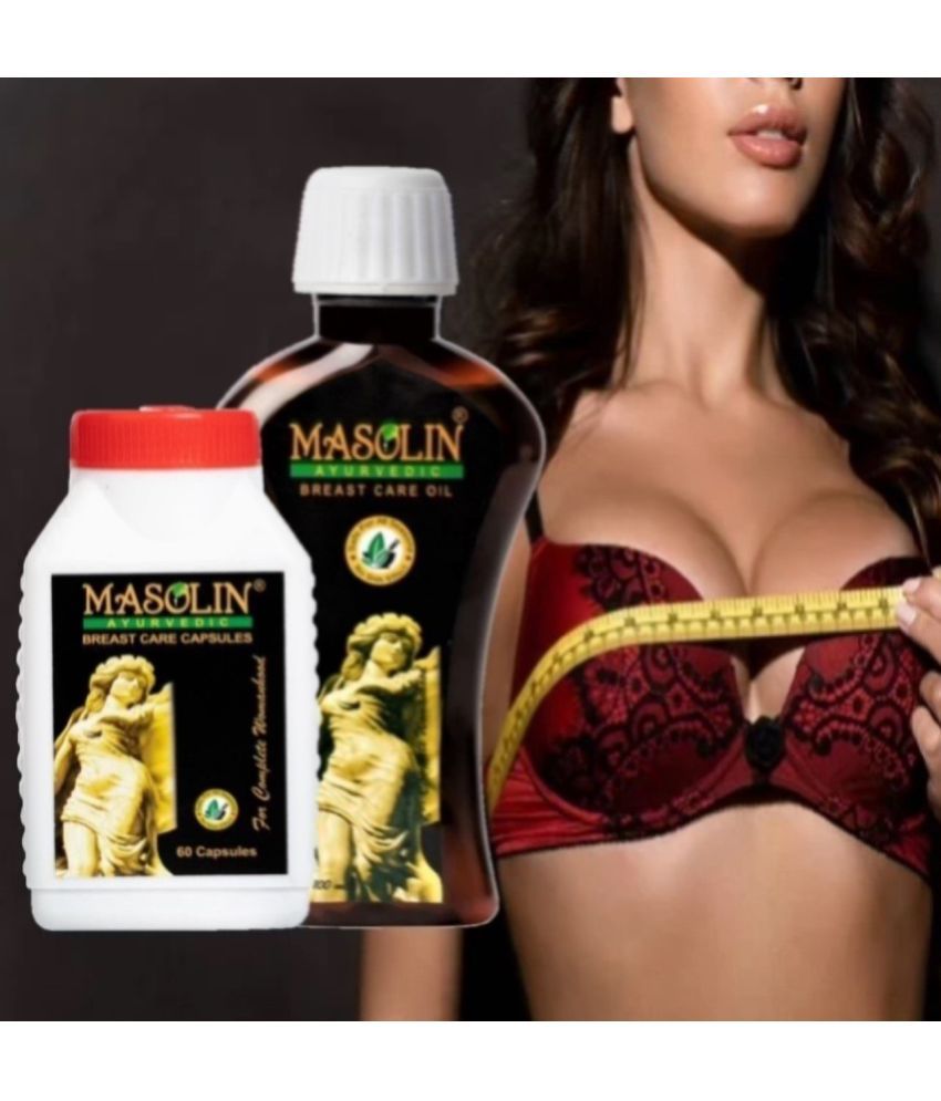     			MASOLIN HERBAL Ayurvedic Brest Growth Oil 100ml&60Caps Oil 2 no.s Pack Of 1