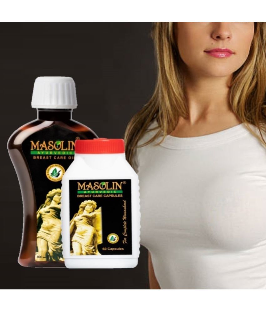     			MASOLIN HERBAL Bossom Massage Oil 100ml & Capsule 60s Oil 2 no.s Pack Of 1
