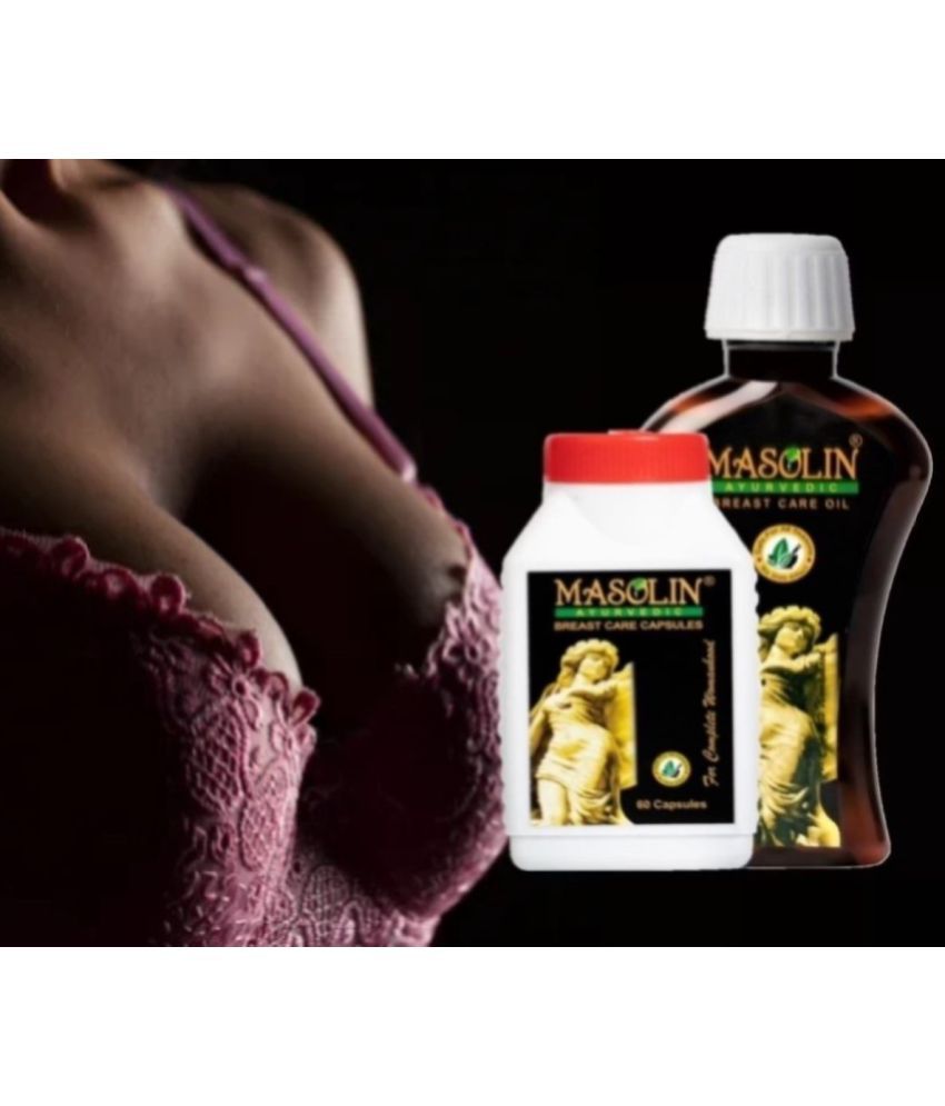     			MASOLIN HERBAL Chest Massage Oil 100ml & Capsule 60Caps Oil 2 no.s Pack Of 1