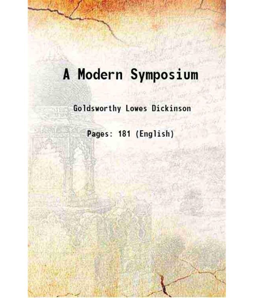     			A Modern Symposium 1905 [Hardcover]