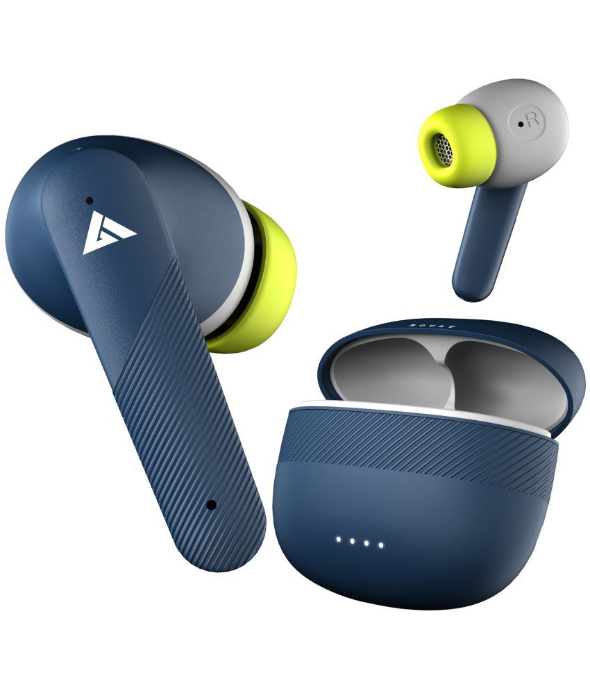    			Boult Audio X60 In Ear True Wireless (TWS) 30 Hours Playback IPX5(Splash & Sweat Proof) Active Noise cancellation -Bluetooth Blue