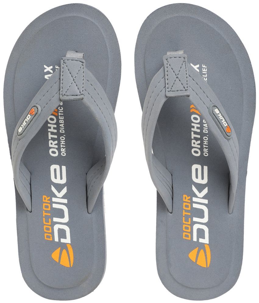     			Duke - Grey Men's Thong Flip Flop