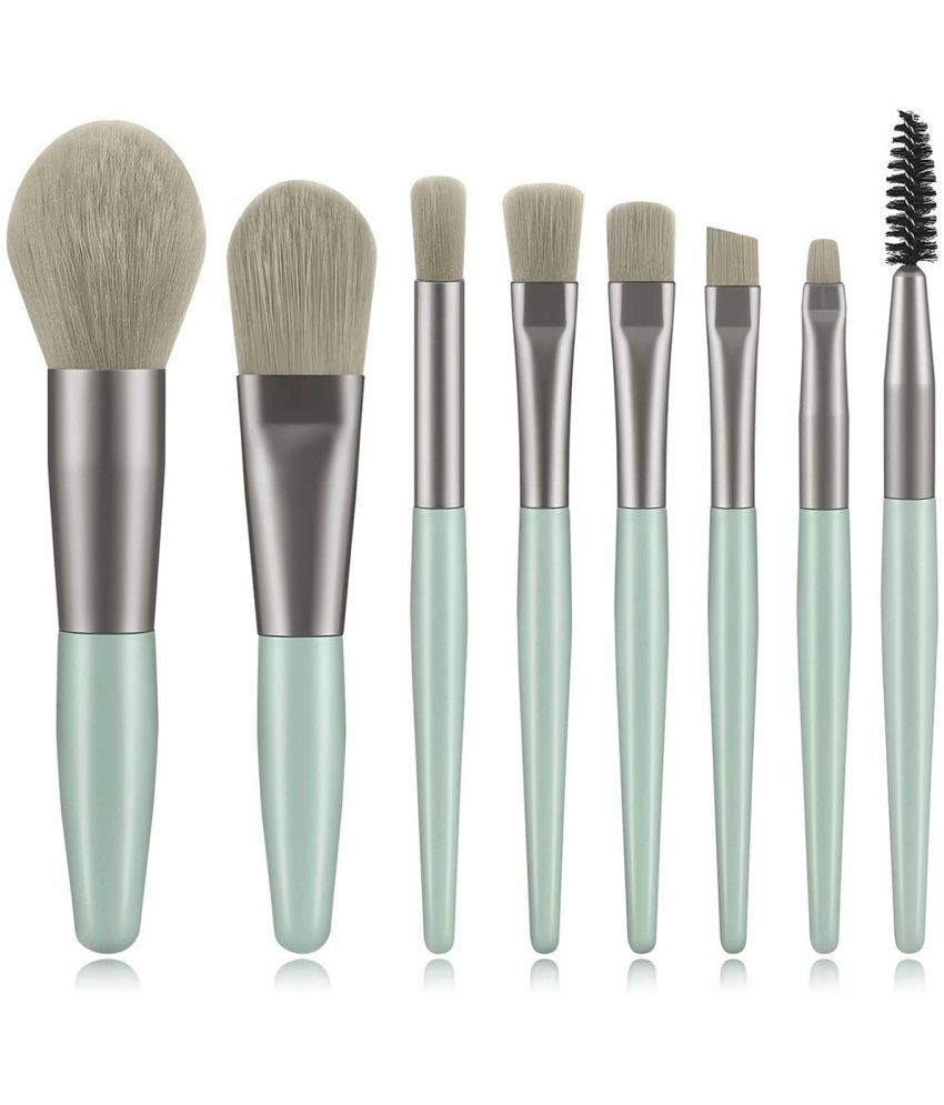     			SkinPlus Green Cosmetics 8 Pcs Wooden Synthetic Foundation Brush,Concealer Brush 8 Pcs 100 g