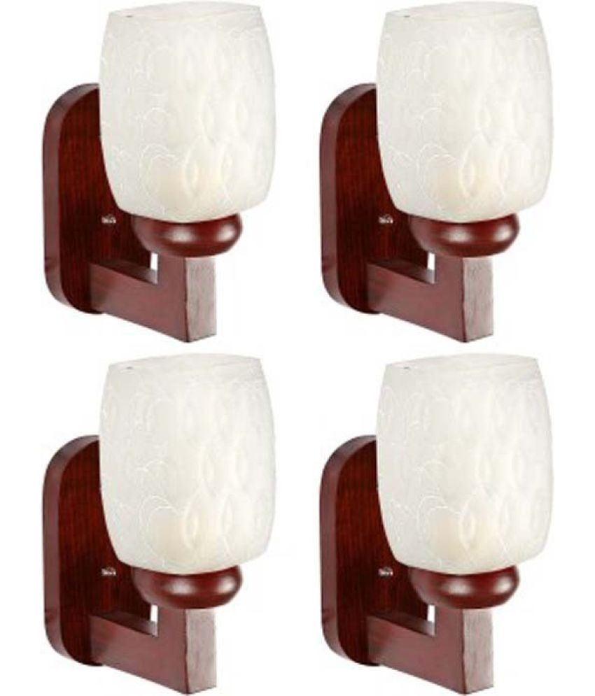     			Somil - White Wallchiere ( Pack of 4 )