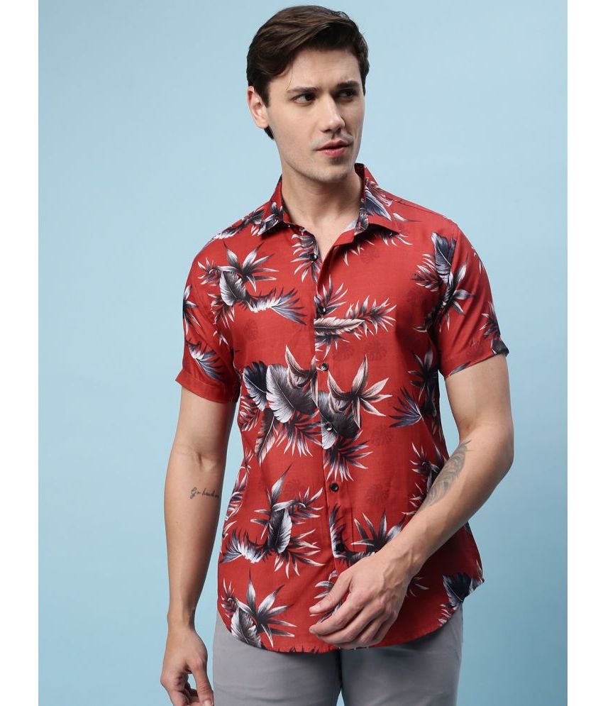     			Veirdo - Red Polyester Regular Fit Men's Casual Shirt ( Pack of 1 )