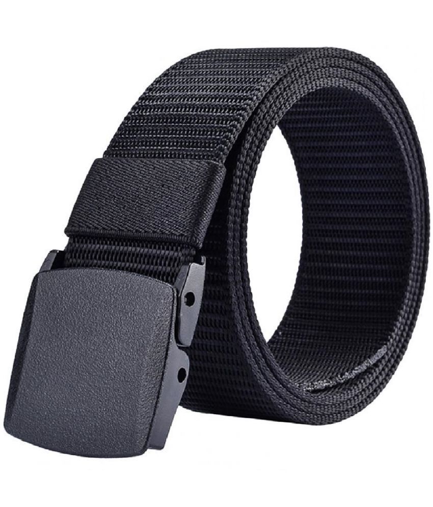     			ZACH - Black Canvas Men's Casual Belt ( Pack of 1 )