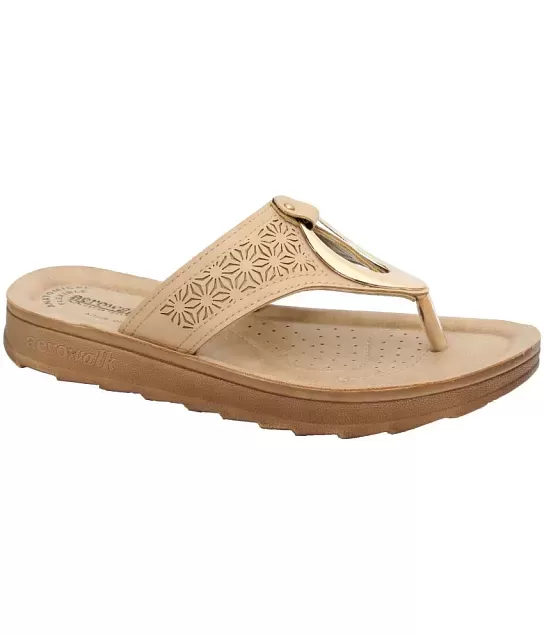 Aerowalk Women Sandals #05A5 - BROWN & BEIGE – The Condor Trendz Store