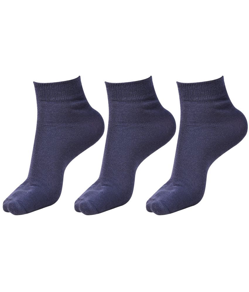     			Dollar - Navy Cotton Boy's Ankle Length Socks ( Pack of 3 )