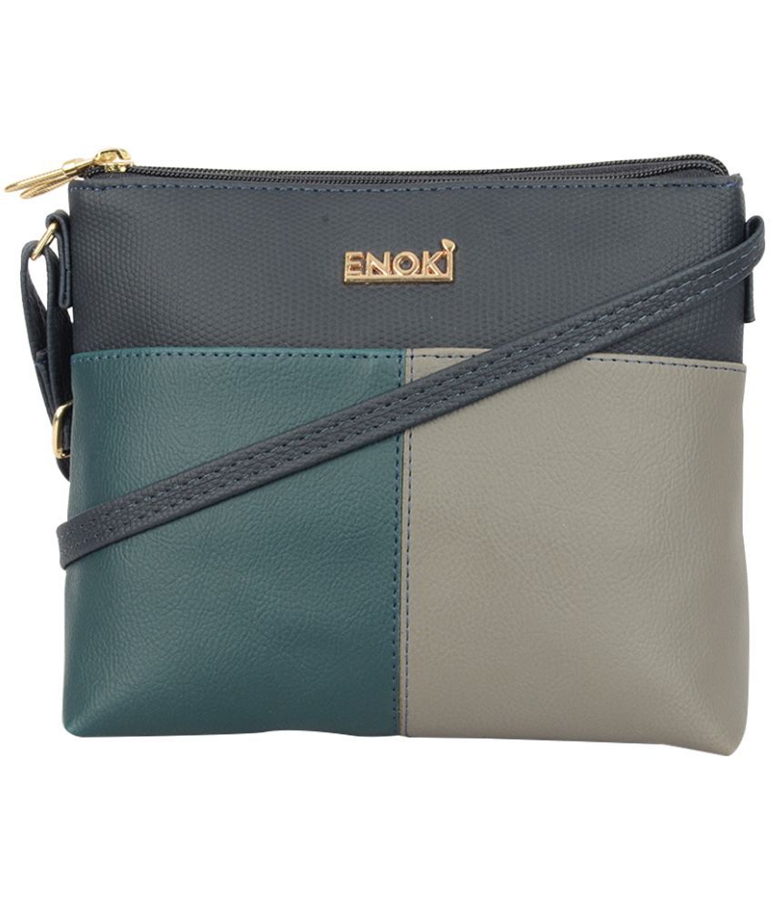     			Enoki - Blue Artificial Leather Sling Bag