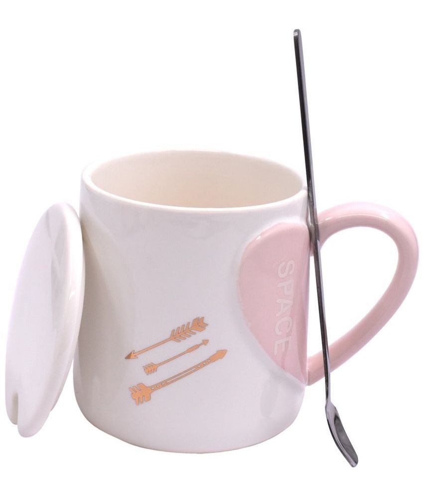     			Kookee - White Ceramic Coffee Mug ( Pack of 1 )