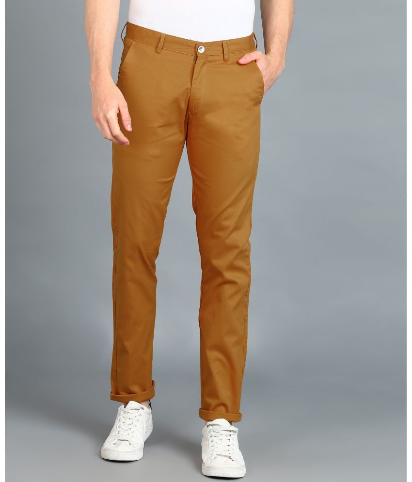     			Urbno Fashion Yellow Slim Chinos ( Pack of 1 )