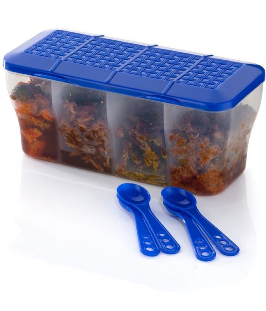     			iview kitchenware - Pickle/Food/Masala PET Navy Blue Spice Container ( Set of 1 )