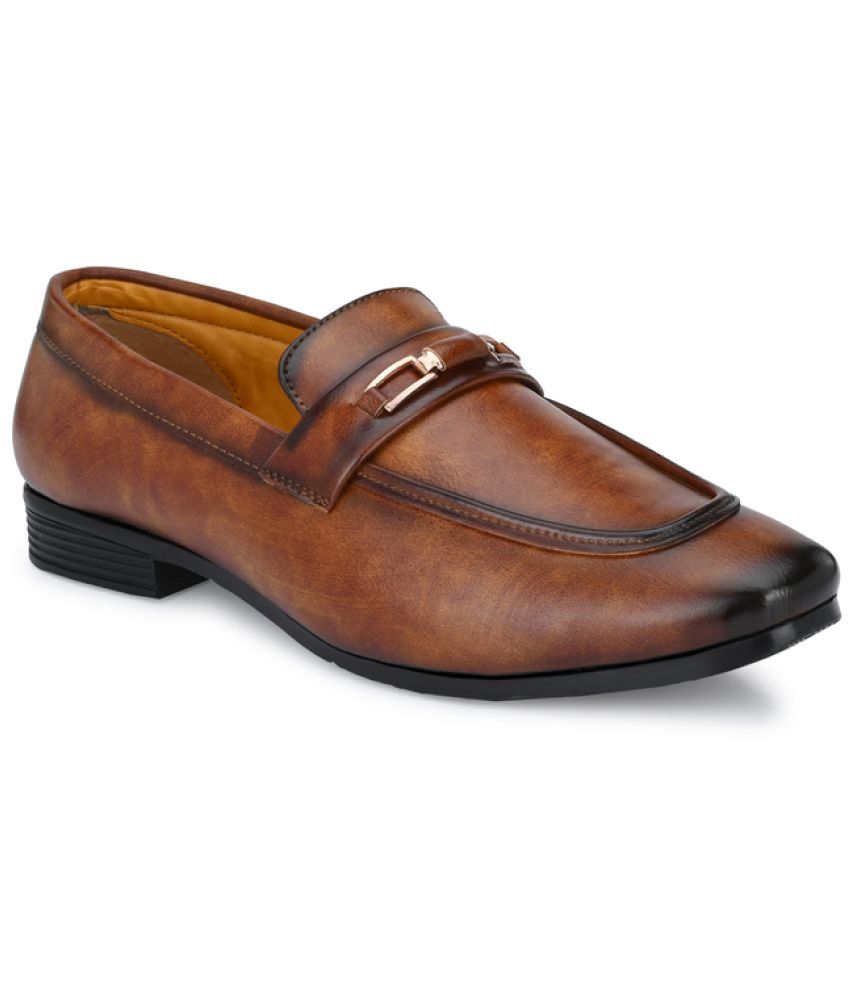     			viv - Brown Men's Mocassin Formal Shoes