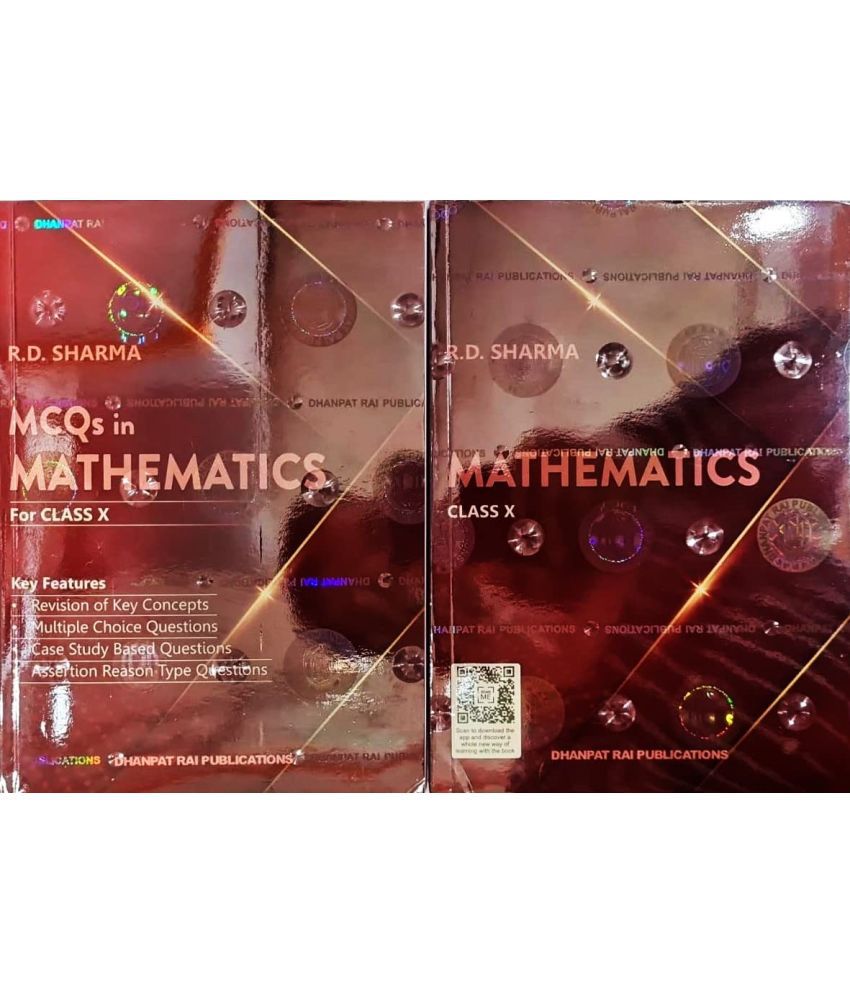     			Mathematics for Class 10 CBSE by R.D. Sharma for 2023-2024/Ed. with MCQs Book Set of 2 Books