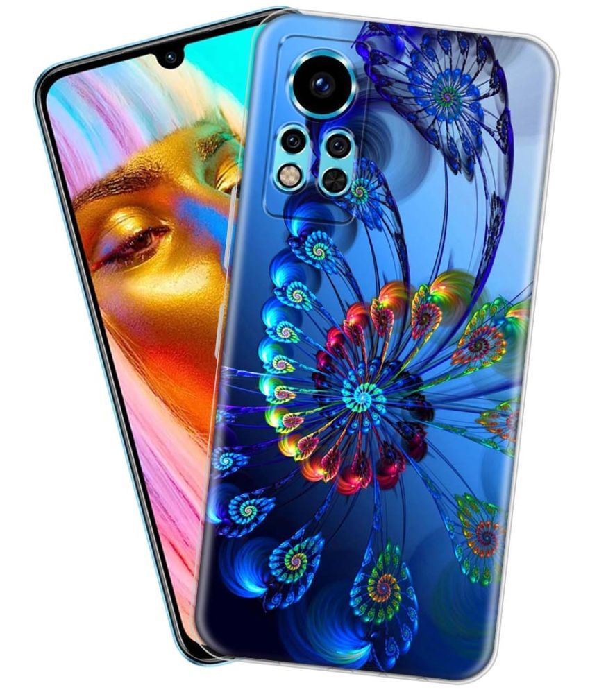     			NBOX - Multicolor Silicon Printed Back Cover Compatible For infinix Note 12 i ( Pack of 1 )