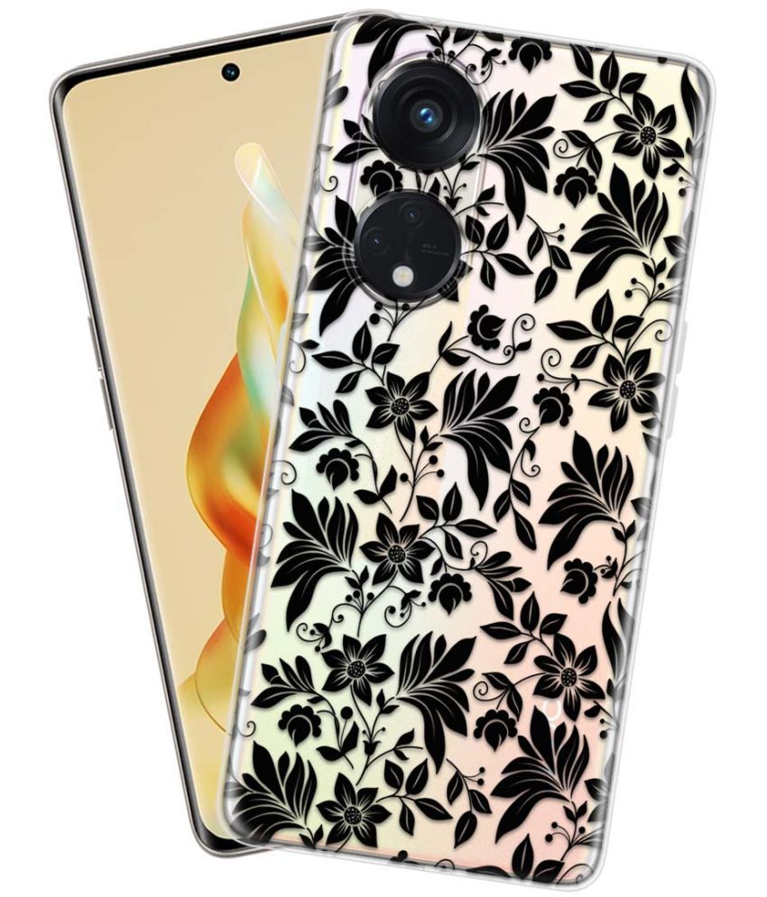     			NBOX - Multicolor Silicon Printed Back Cover Compatible For Oppo Reno 8T 5G ( Pack of 1 )