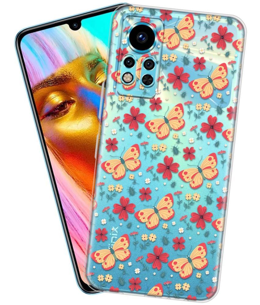     			NBOX - Multicolor Silicon Printed Back Cover Compatible For infinix Note 12 i ( Pack of 1 )