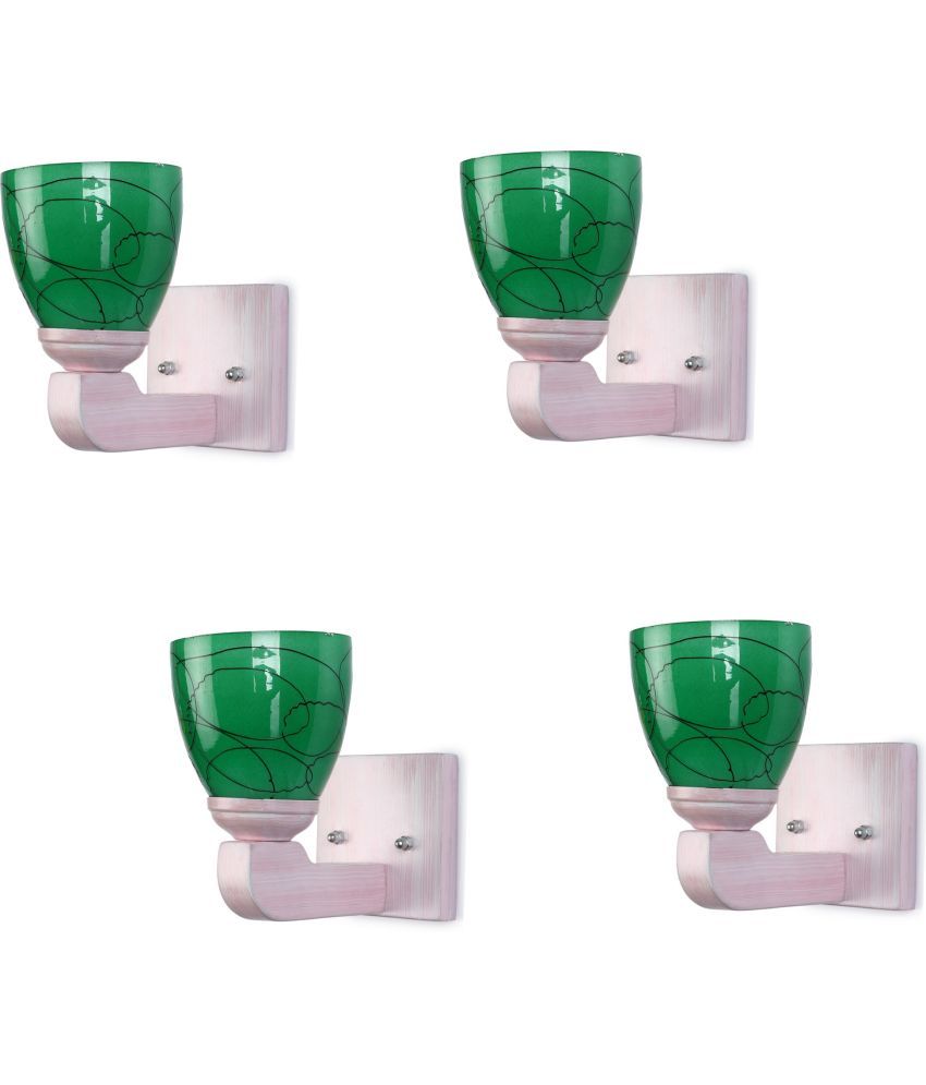     			Somil - Green Wallchiere ( Pack of 4 )