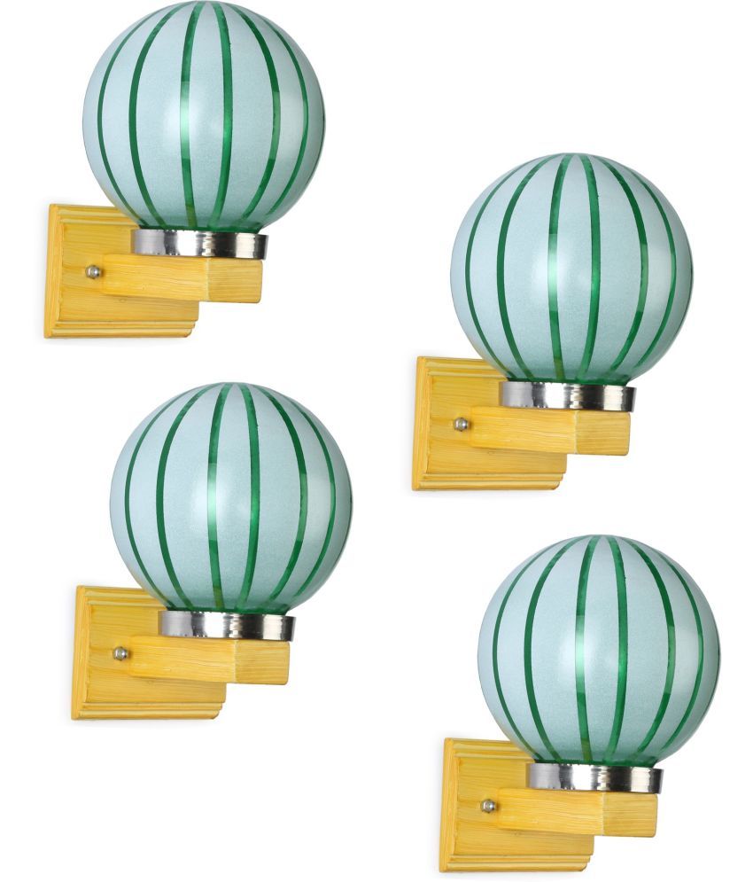     			Somil - Green Wallchiere ( Pack of 4 )