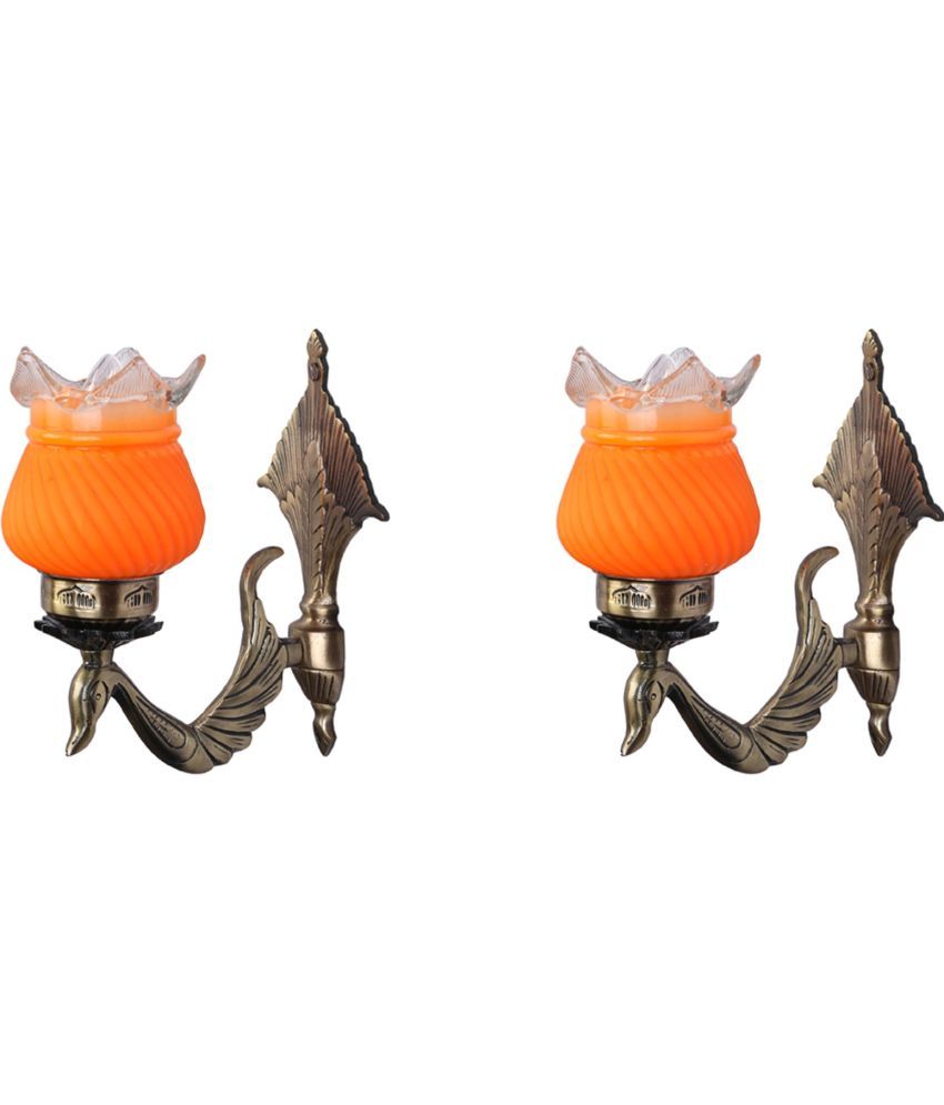     			Somil - Orange Wallchiere ( Pack of 2 )