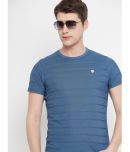 OGEN Pack of 1 Cotton Blend Regular Fit Men's T-Shirt ( Blue )