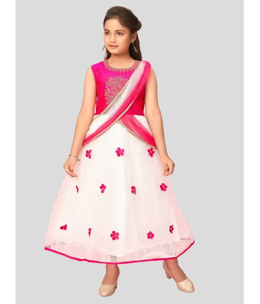 Aarika  Pink Nylon Girls Gown  Pack of 1   Buy Aarika  Pink Nylon Girls  Gown  Pack of 1  Online at Low Price  Snapdeal