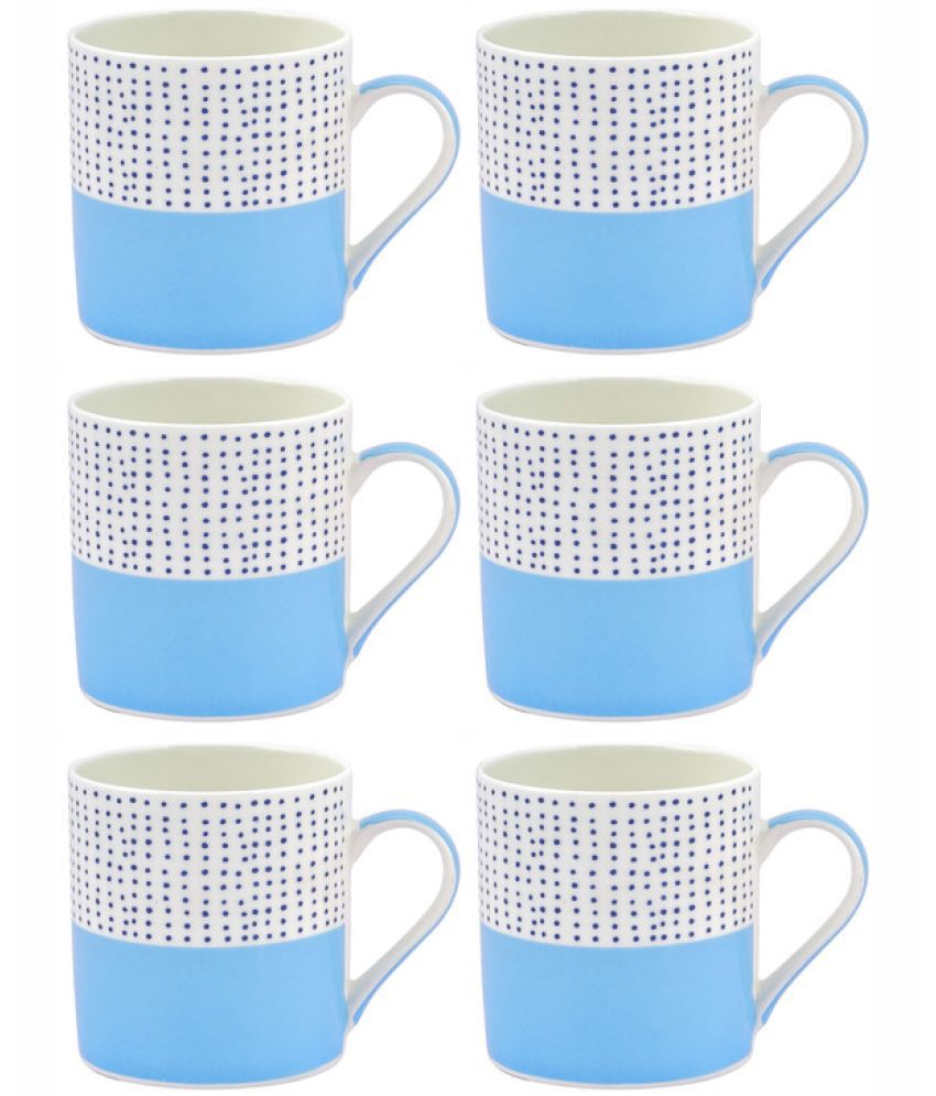     			GoodHomes - Bone China Single Walled Coffee Cup 210 ml ( Pack of 6 )