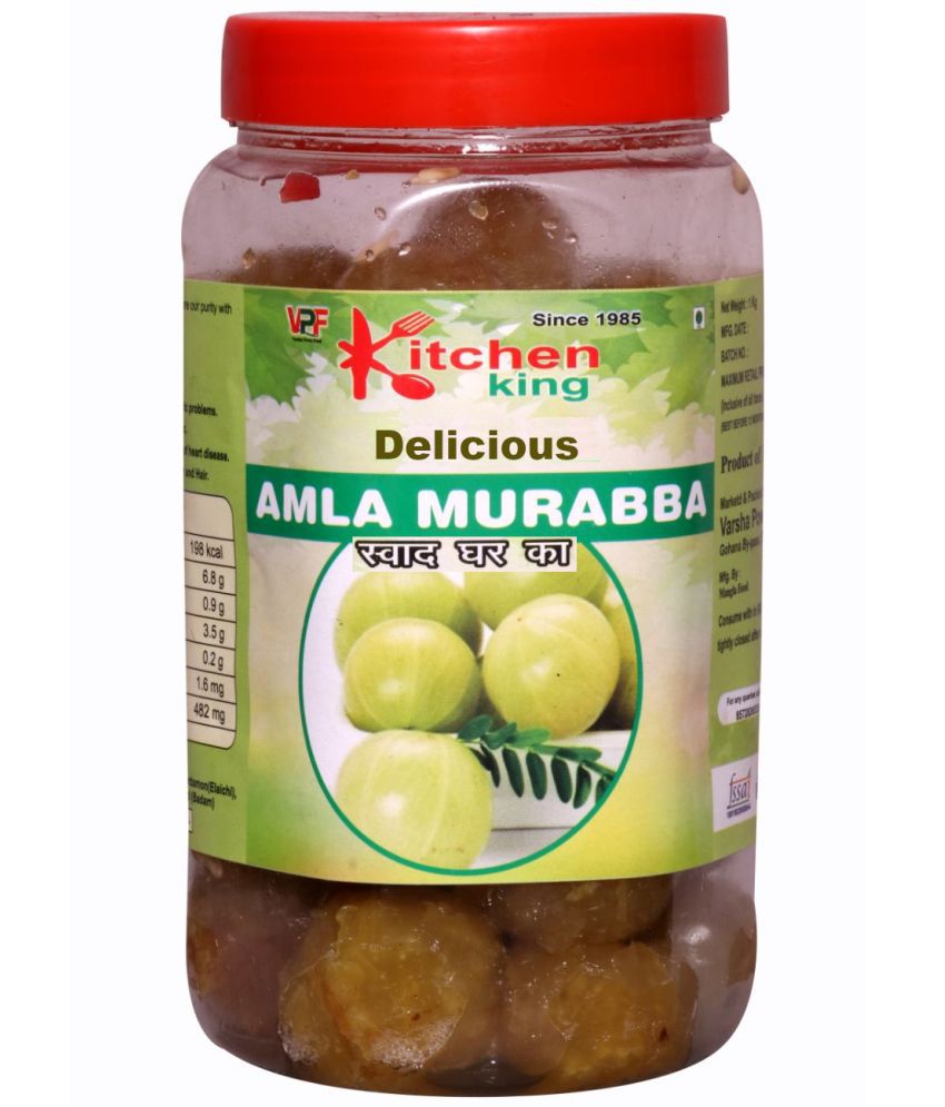     			Kitchen King Delicious The Real Taste of Maa Ka Hath Ka Swad Amla Murabba with Almond Indian Gooseberry Pickle 900 g