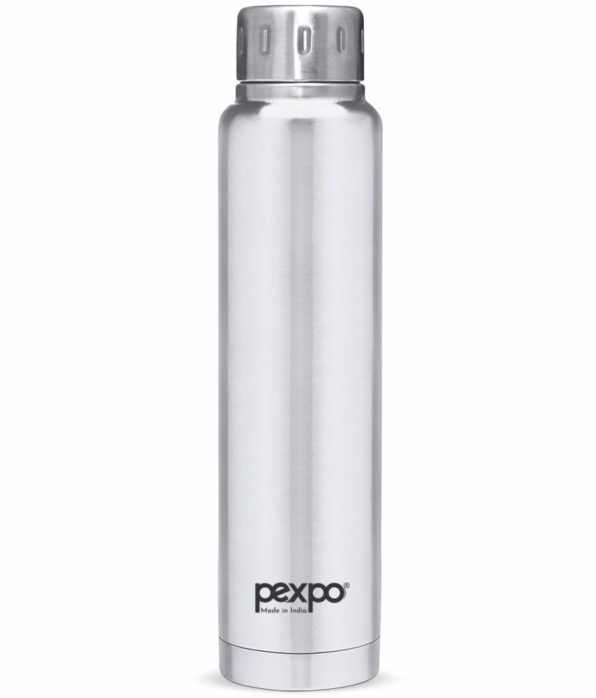     			Pexpo 500ml 24 Hrs Hot and Cold Flask, Cameo Vacuum insulated Bottle (Pack of 1, Silver )