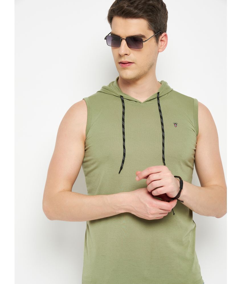     			RELANE - Light Green Cotton Blend Regular Fit Men's T-Shirt ( Pack of 1 )