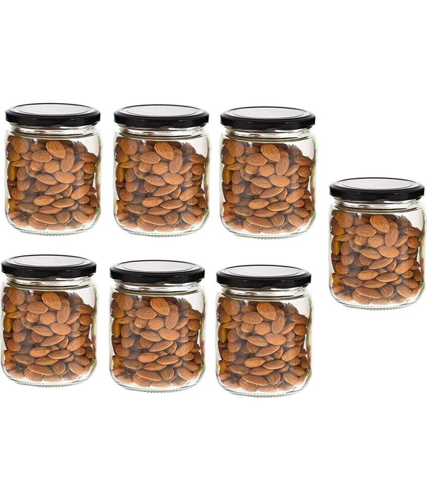     			Somil - Storage Container Glass Transparent Tea/Coffee/Sugar Container ( Set of 7 )