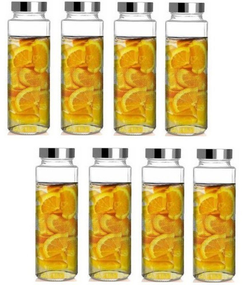     			Somil - Storage Container Glass Transparent Oil Container ( Set of 8 )