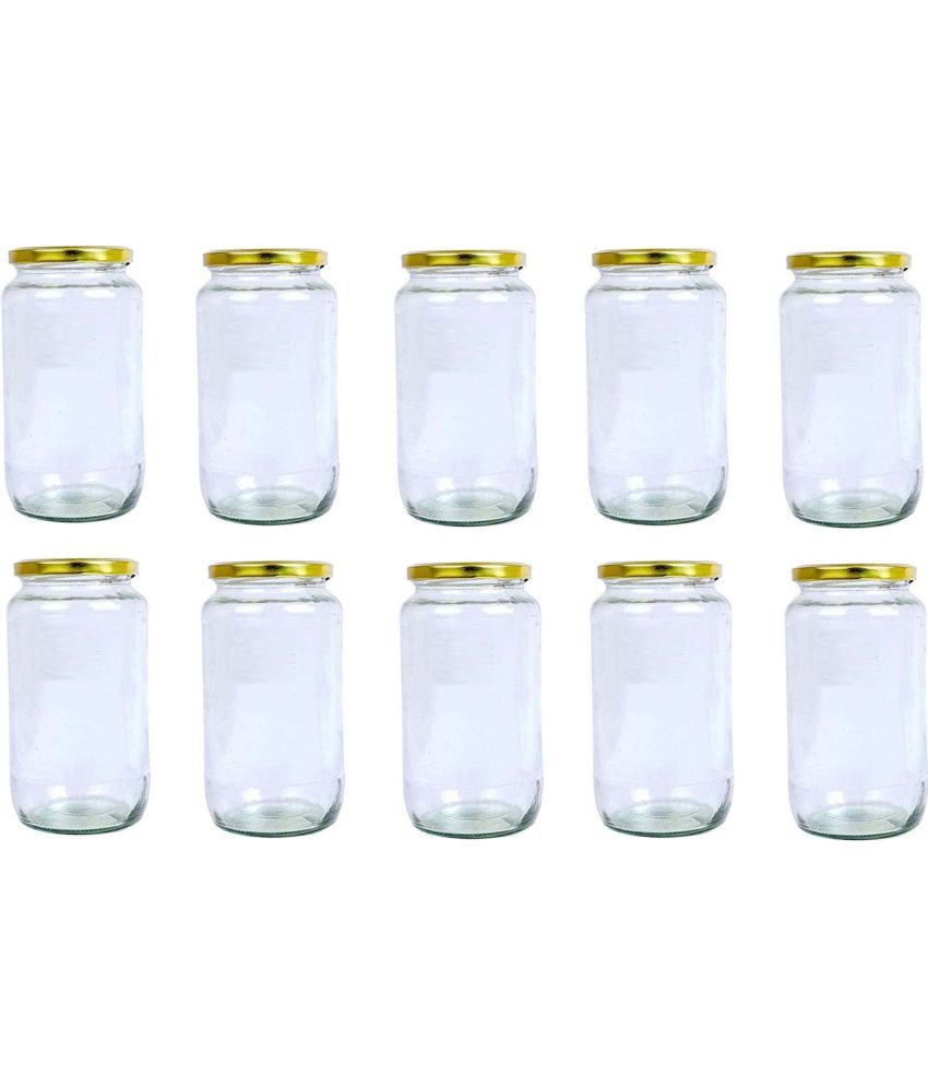     			Somil - Storage Container Glass Transparent Dal Container ( Set of 10 )