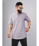 QuaClo - Purple Cotton Men's Regular Kurta ( Pack of 1 )