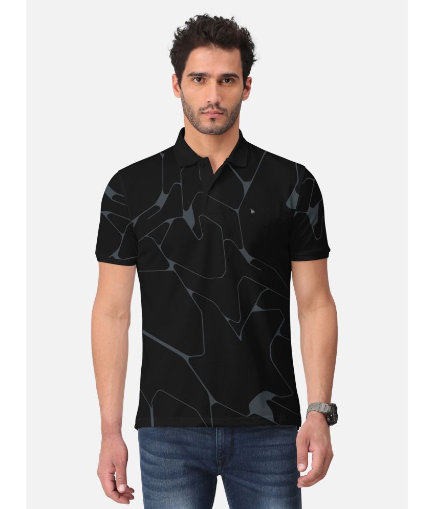     			BULLMER - Black Cotton Blend Regular Fit Men's Polo T Shirt ( Pack of 1 )