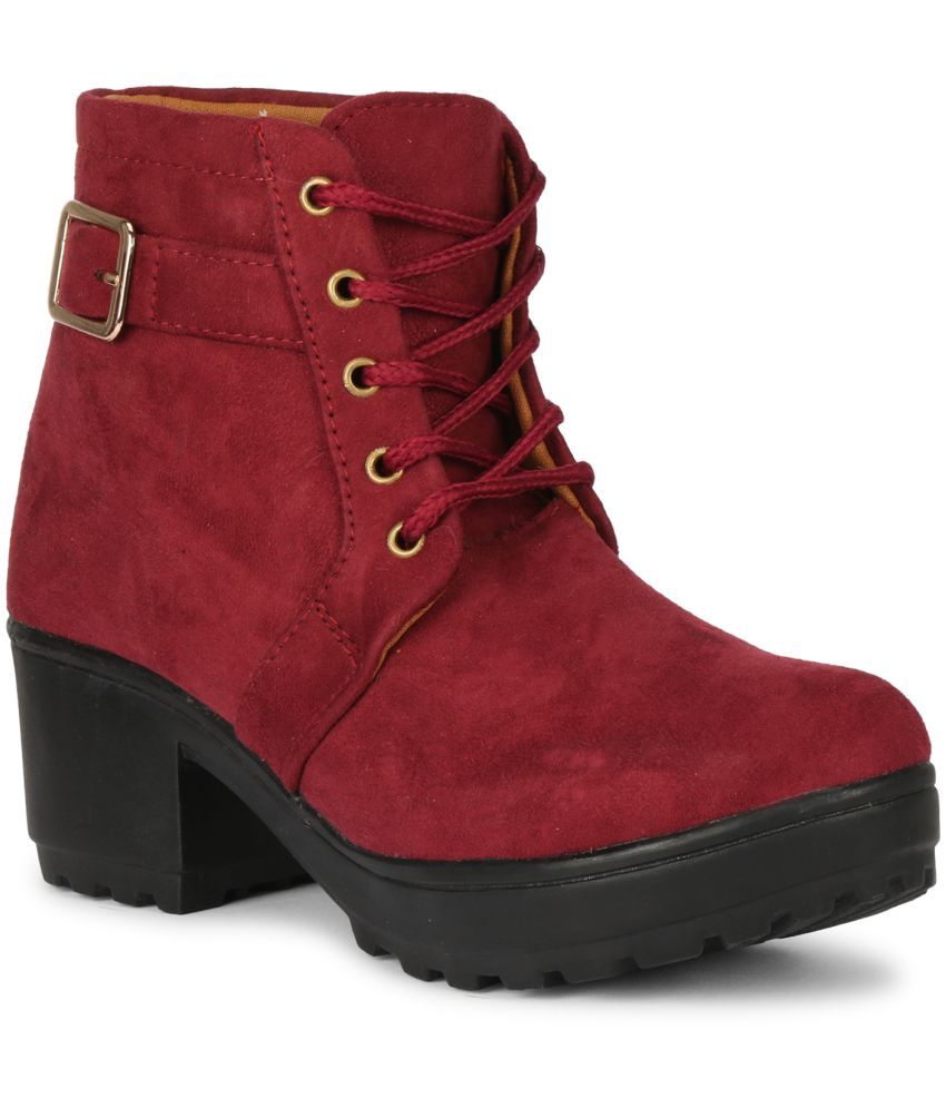     			Commander - Red Women's Ankle Length Boots