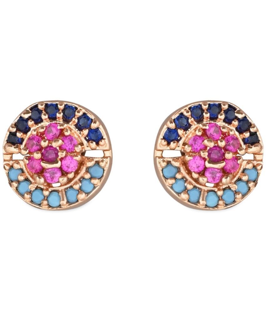     			I Jewels - Multicolor Stud Earrings ( Pack of 1 )