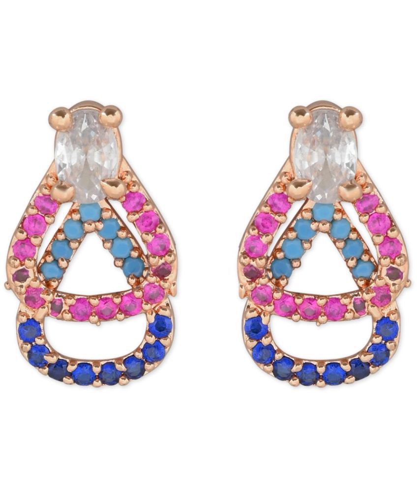     			I Jewels - Multicolor Stud Earrings ( Pack of 1 )