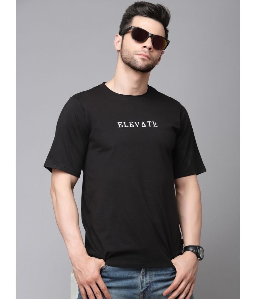     			Rigo - Black Cotton Blend Regular Fit Men's T-Shirt ( Pack of 1 )