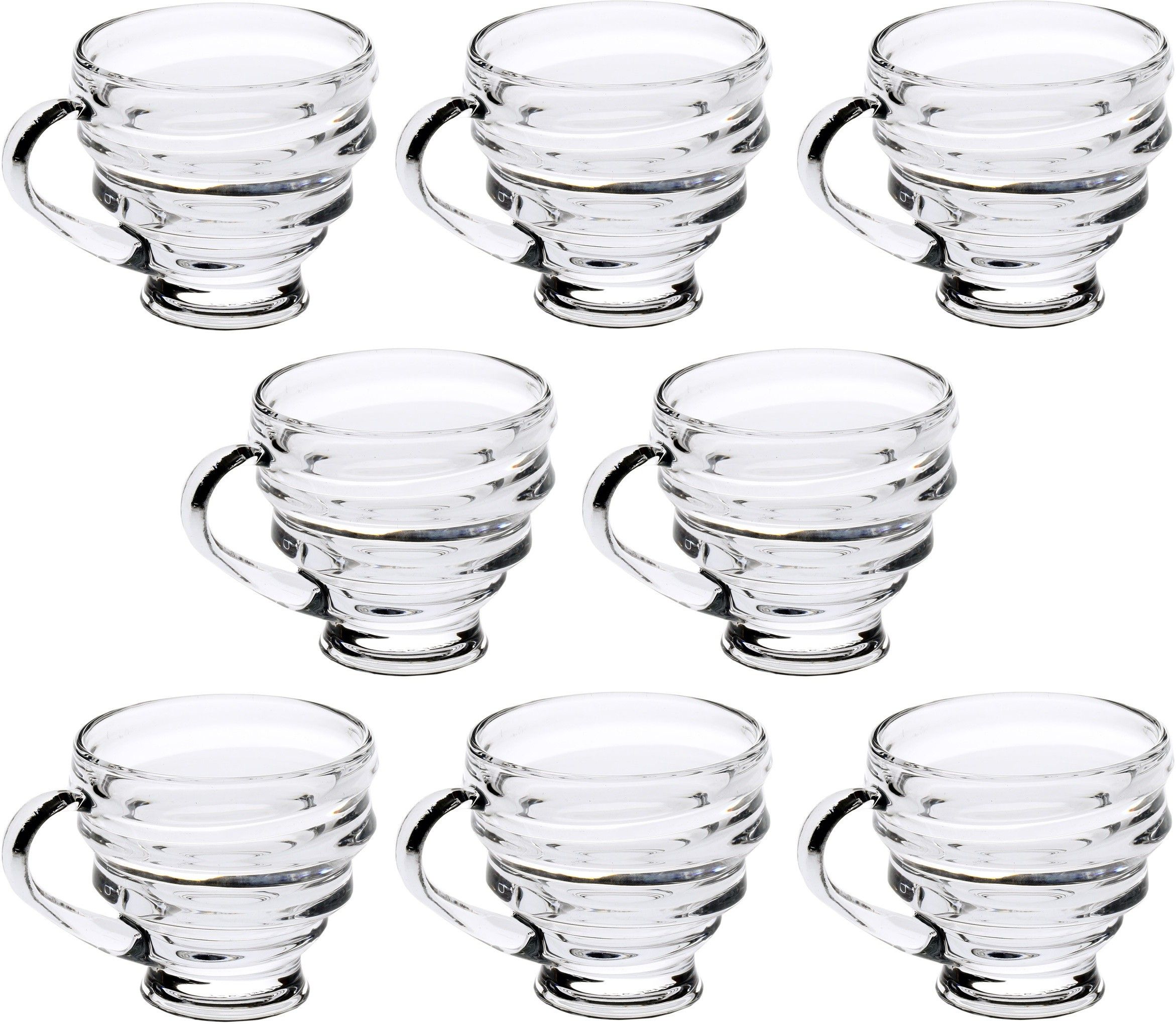     			Somil - Glass Self Stirring Tea Cup 100 ml ( Pack of 8 )