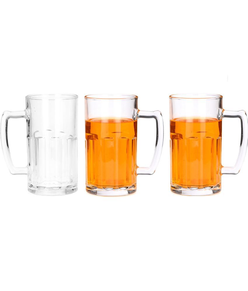     			Somil Beer Mug Glasses Set,  600 ML - (Pack Of 3)