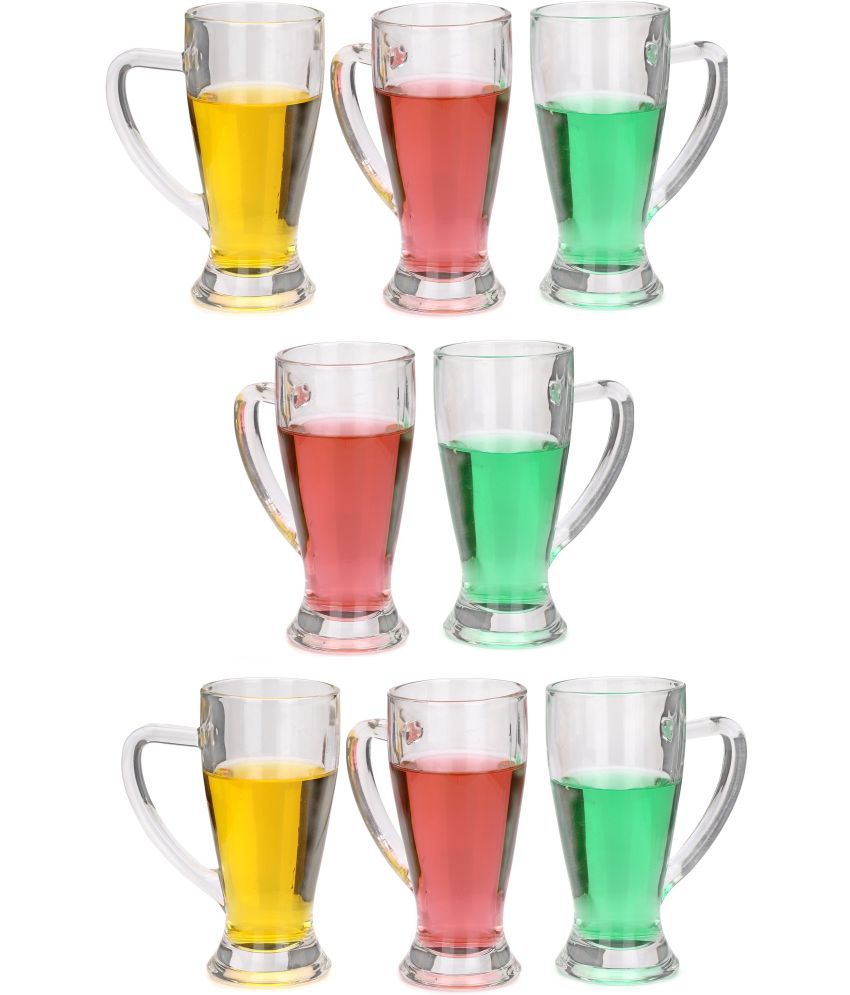     			Somil Beer Mug Glasses Set,  250 ML - (Pack Of 8)