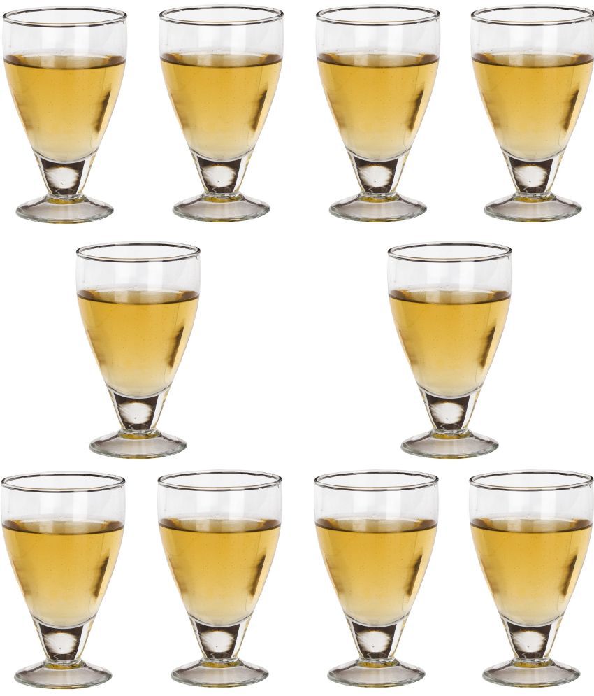     			Somil Wine  Glasses Set,  250 ML - (Pack Of 10)