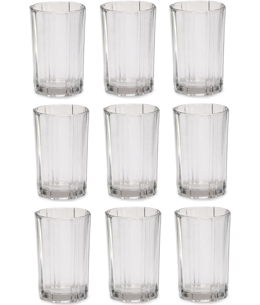     			Somil Water/Juice   Glasses Set,  200 ML - (Pack Of 9)