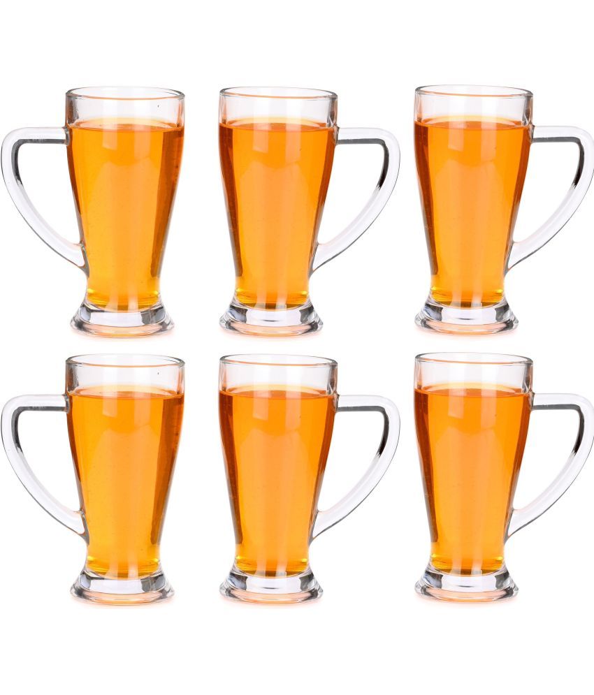     			Somil Beer Mug Glasses Set,  250 ML - (Pack Of 6)