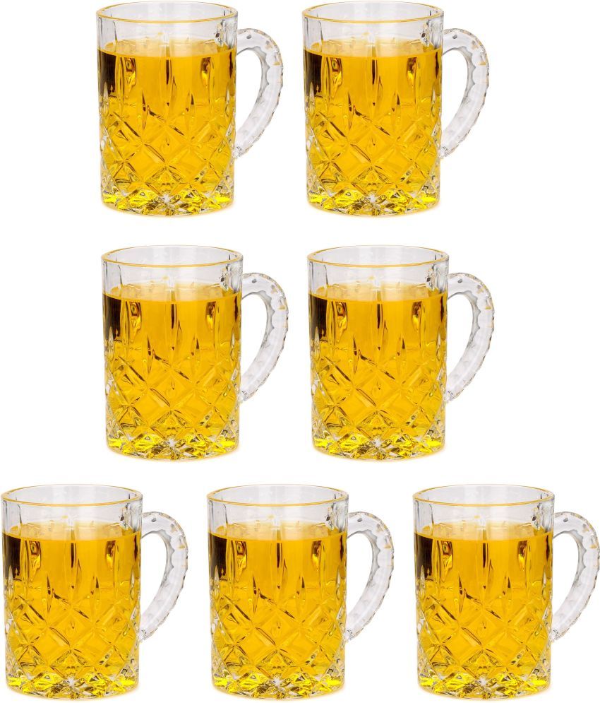     			Somil Beer Mug Glasses Set,  450 ML - (Pack Of 7)