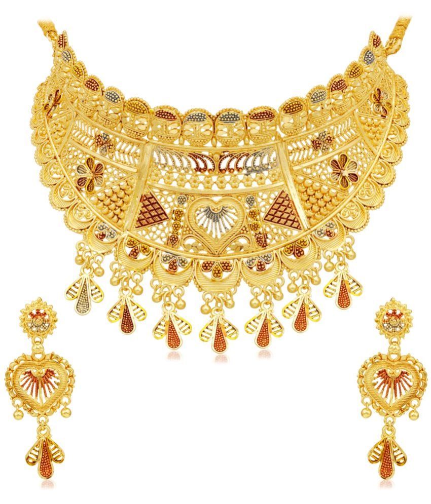     			Sukkhi - Gold Alloy Necklace Set ( Pack of 1 )