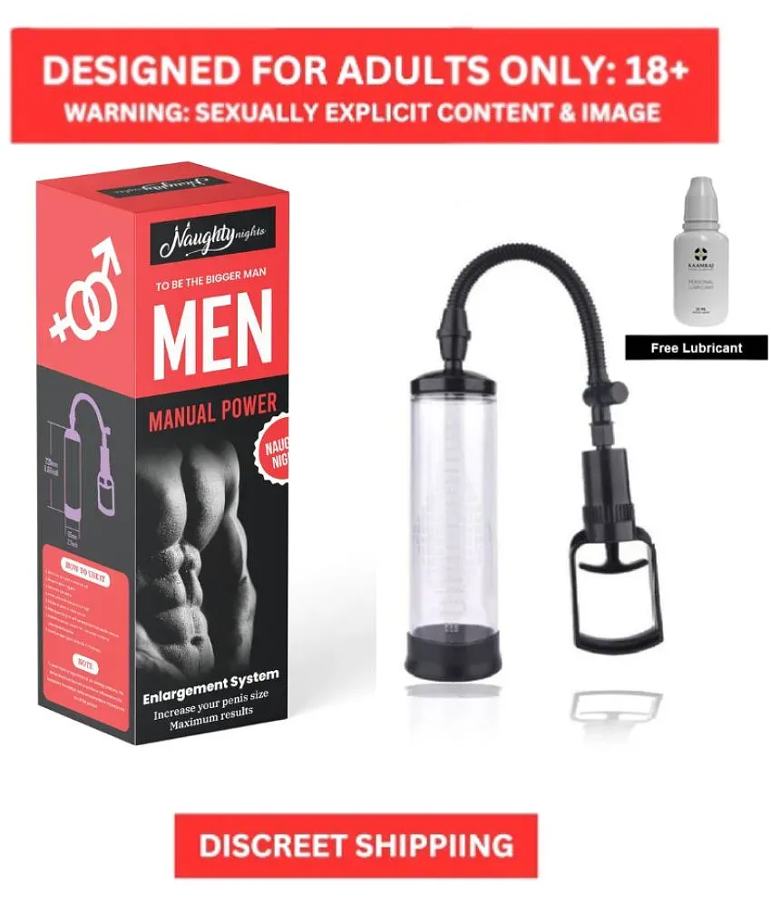 Penis Vacuum Manual Pump Male Enhancement Enlarger Pump for Men